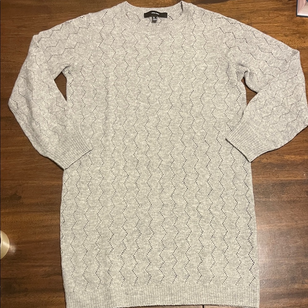 Vero Moda Gray Cable Knit Sweater Dress